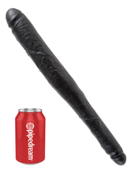 Διπλό Dildo 40,6cm King Cock Tapered Μαύρο