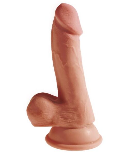 Ρεαλιστικό Dildo 17cm Τριπλής Σιλικόνης με Βεντούζα - Pipedream