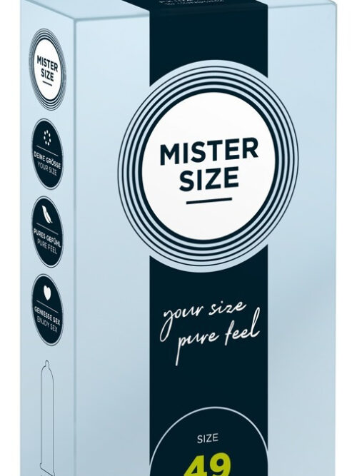 MISTER SIZE πολύ Λεπτό με Διάμετρο 49mm 10pcs
